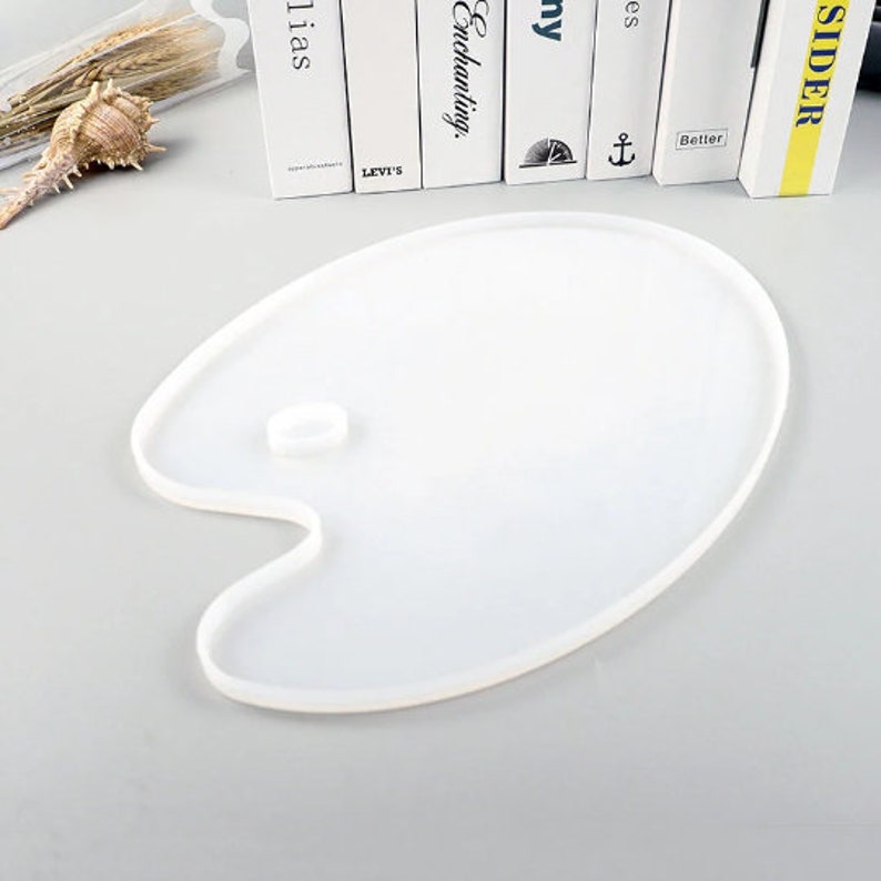Color Palette Silicone Moldpaint Palette Resin Moldartist Etsy