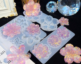 Beautiful Flower Silicone Mold-Flower Petals Resin Mold-Cherry Blossoms Flower Mold-Jewelry Charms Mold-Epoxy Resin Art Mold-Gift for Her