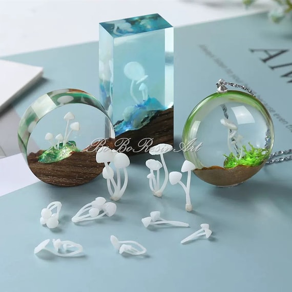3D Miniature Mushroom Resin Filler-craft Resin Filling Model-silicone Mold  Filler-mushroom Micro Landscape Decor-jewelry Making Supplies 