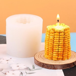 Small Corn Candle Silicone Mold-Fruit Corn Candle Mold-Corn Cob Candle Mold-Beeswax Pillar Candle Mold-DIY Aromatherapy Candle Mold