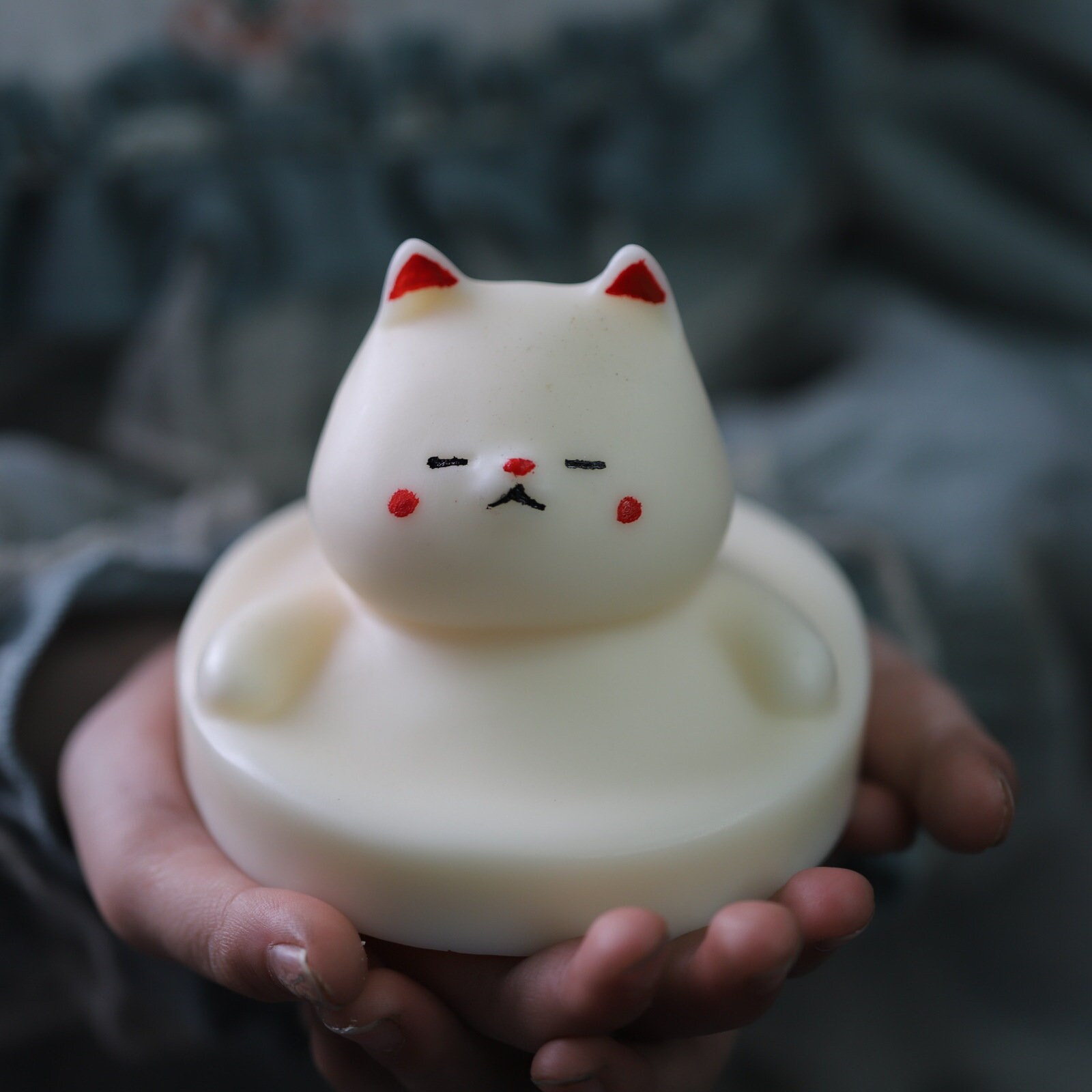 Lucky Cat Silicone Moldlucky Cat Candle Moldcartoon Cat Etsy