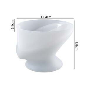May include: White silicone hair dye bowl with a 9.1 inch height, 9.8 inch width, and 12.4 inch length.