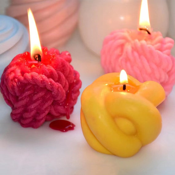 Wool Silicon Candle Mold Diy, Silicone Molds Candles Wax
