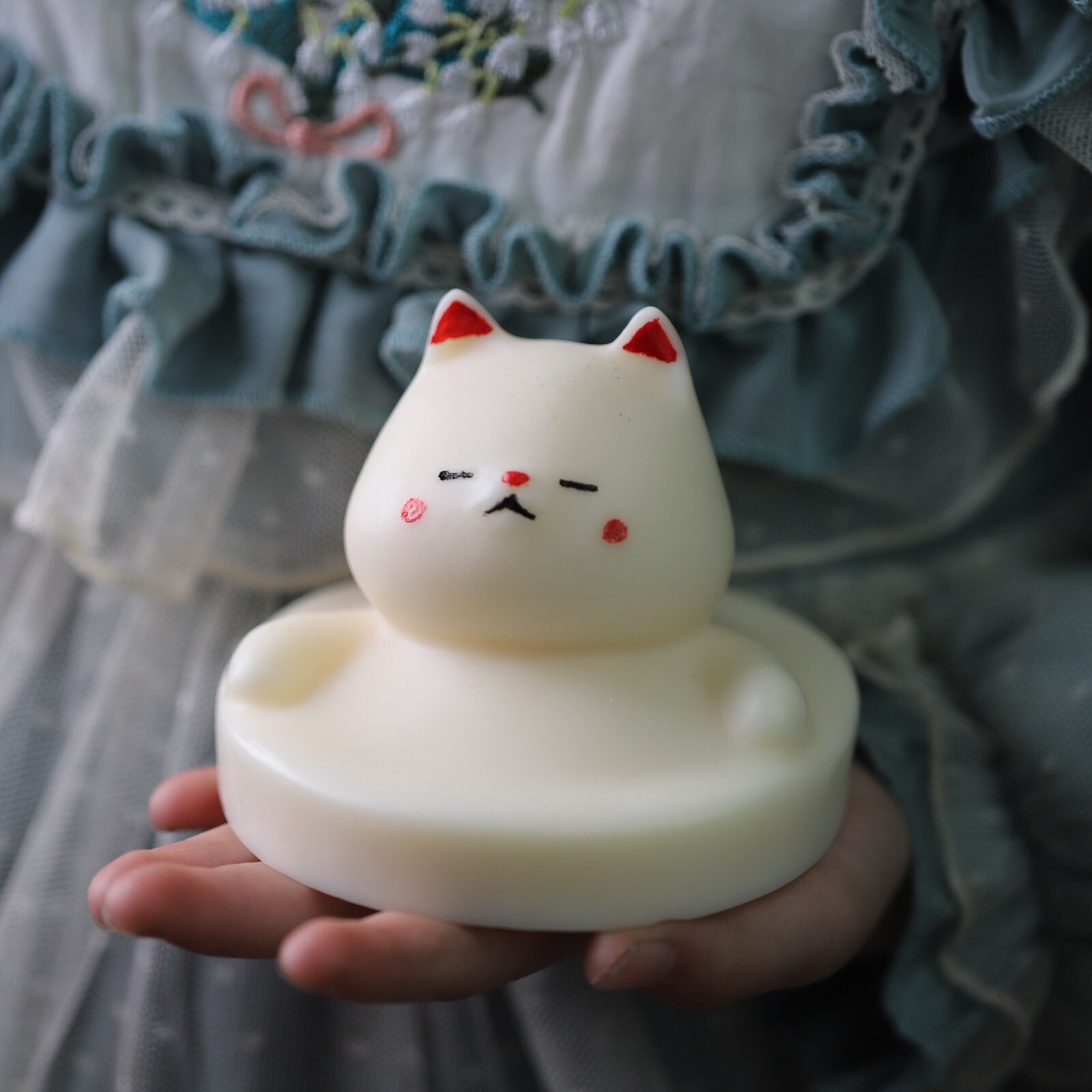 Lucky Cat Silicone Moldlucky Cat Candle Moldcartoon Cat Etsy