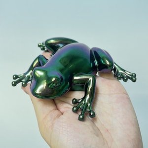 Groda form silikonform-trädgroda hartsform-djurgrodaform-groda figurinform-betongcementgipsform-epoxiharts konstform