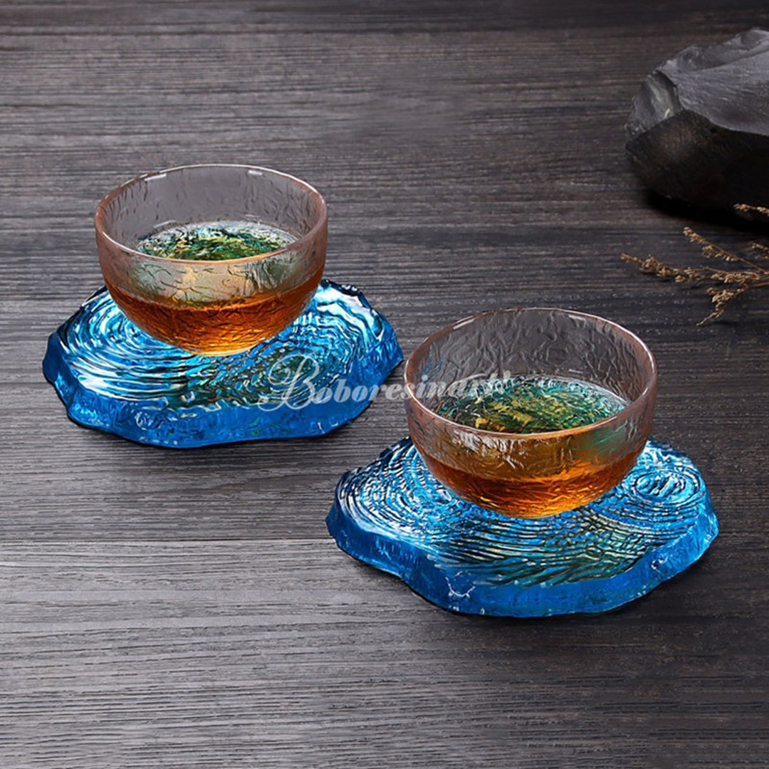 For Better Life 1Pc Irregular Epoxy Resin Soft Silicone Tea