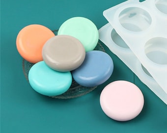 Round Soap Silicone Mold-Natural Circle Soap Mold-Round Bread Mold-Chocolate Cake Decor Mold-Handmade Soap Mold-Scented Candle Soap Mold