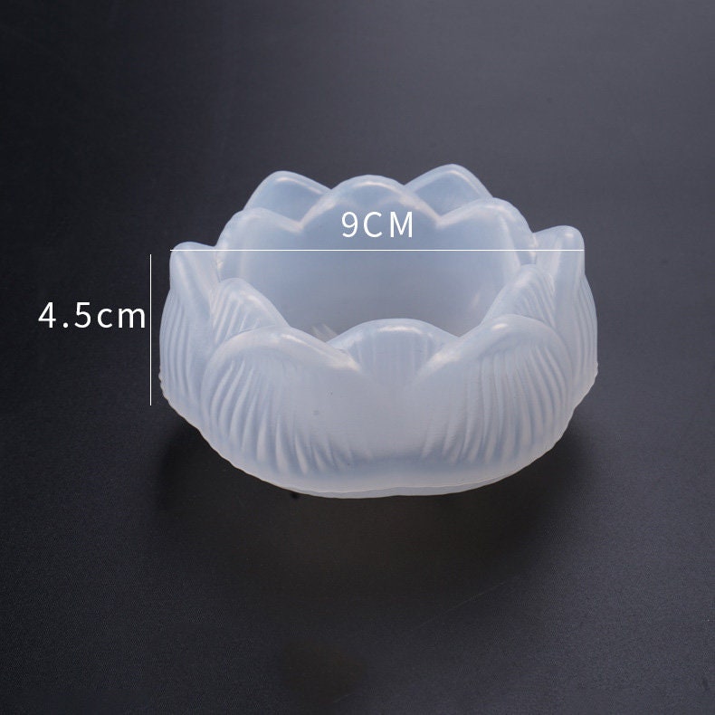 US Stock!Lotus Flower Resin Mold,candle holder Silicone Mold, Resin Ja –  FunYouFunMe
