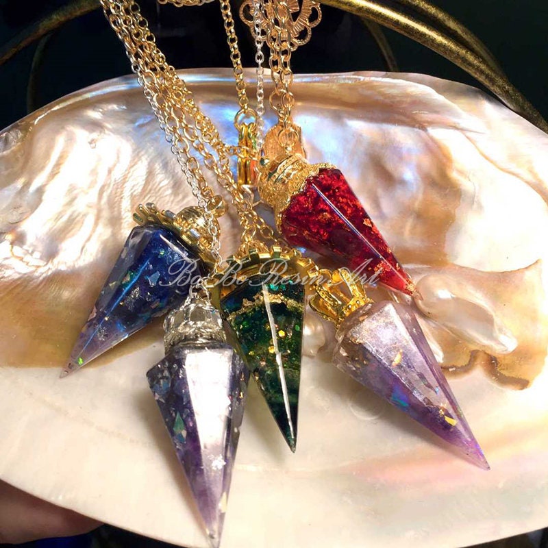 Cone Resin Silicone Mold-Geometric Cone Pendant Mold-Crystal Pendulum Necklace Mold-Cone Ring Jewelry Holder Mold-Epoxy Resin Art Mold