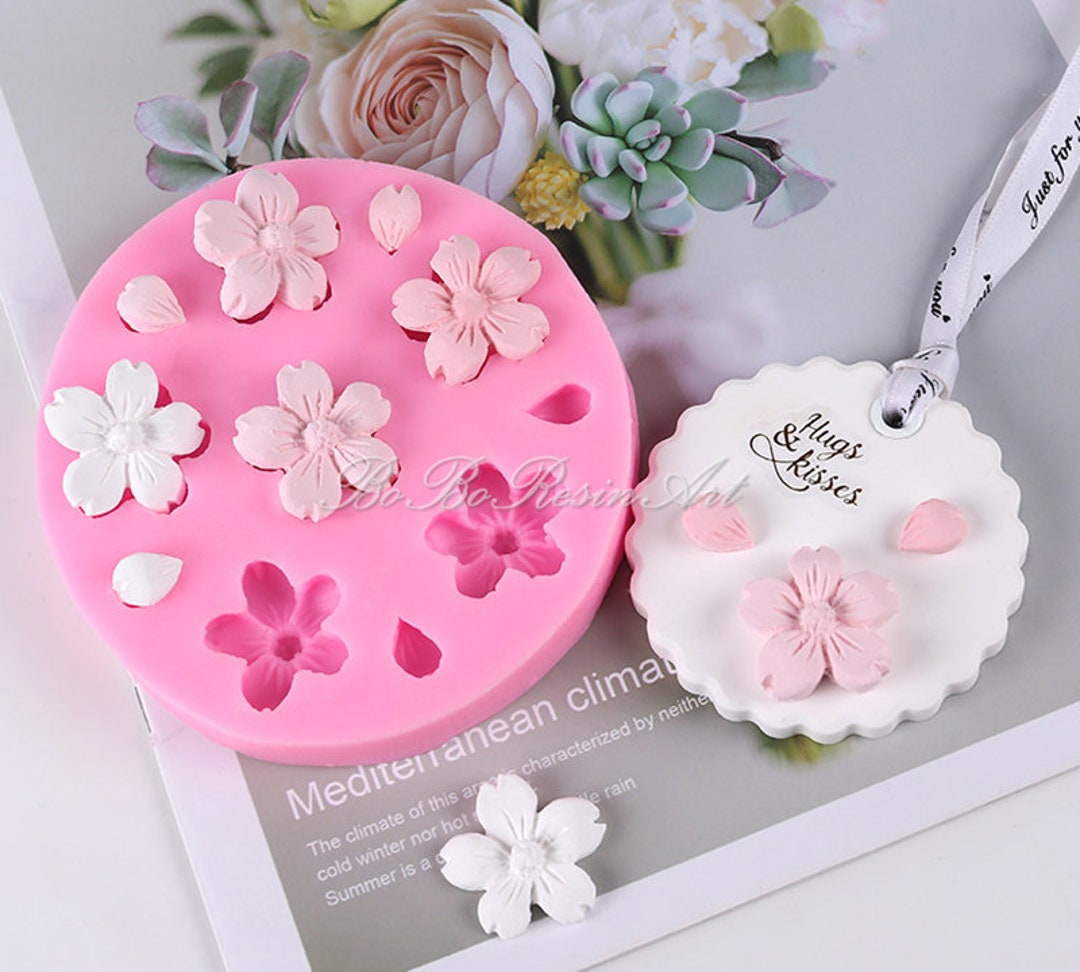 Cherry Blossom Flower Fondant Moldcherry Blossom Resin Moldcherry Blossom Plaster Pendant Mold