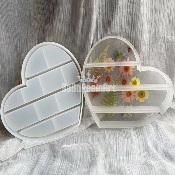Heart Shaped Tray Silicone Moldheart Shelf Resin Moldjewelry Etsy