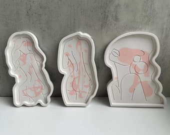 Goddess Tray Silicone Mold-Female Body Tray Mold-Woman Body Tray-Jesmonite Terrazzo Tray Mold-Goddess Trinket Dish Mold-Epoxy Resin Art Mold