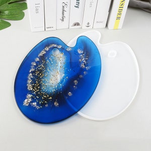 Paint Palette Resin Silicone Mold-Paint Palette Art Mold-Paint Tray Mold-Oval Paint Mold-Drawing Board Casting Mold-DIY Crafts Artist