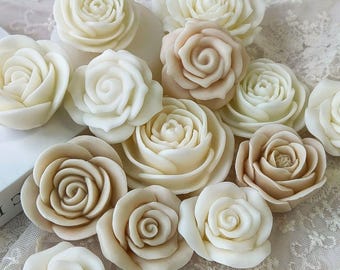 3D Flower Candle Silicone Mold-Rose Peony Candle Mold-Natural Flower Resin Mold-Aesthetic Art Candle Mold-DIY Aromatherapy Plaster Mold