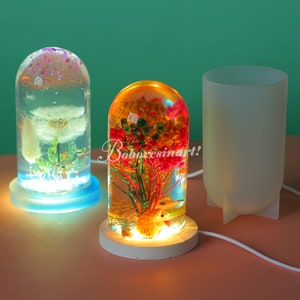 Cylinder Resin Silicone Mold-Cylinder Resin Mold-Geometric Art Resin Mold-Cylinder Lamp Mold-DIY Resin Flower Specimen Mold-Home Decor Mold