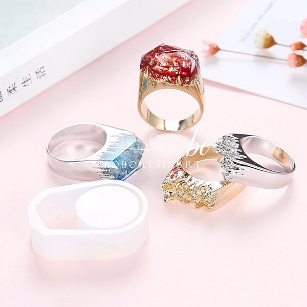 Mountain Peak Ring Silicone Mold-Creative Ring Resin Mold-Snow Mountain Ring Mold-Ring Jewelry Charms Mold--Epoxy Resin Art Mold
