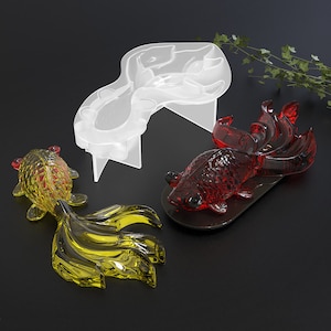 Large Goldfish Silicone Mold-3D Goldfish Resin Mold-Goldfish Fish Mold-Silicone Goldfish Mold-Epoxy Resin Art Mold-Home Craft Decor