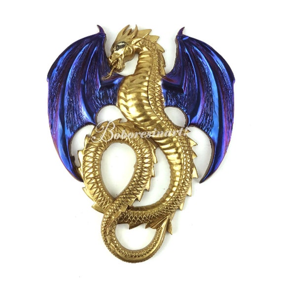 Large Dragon Silicone Mold-flying Dragon Resin Mold-cartoon Dragon