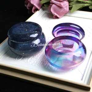 Round Jar Silicone Mold-Rouge Lipstick Jar Mold-Jar With Lid Mold-Jewelry Trinket Box Mold-Small Jar Storage Box Mold-Epoxy Resin Art Mold