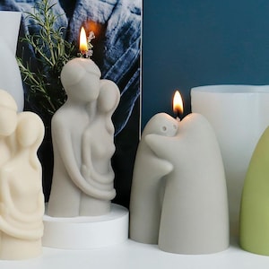Couple Candle Silicone Mold-Abstract Body Candle Mold-Sculpture Candle Mold-Handmade Soap Mold-Jesmonite Plaster Decoration Mold