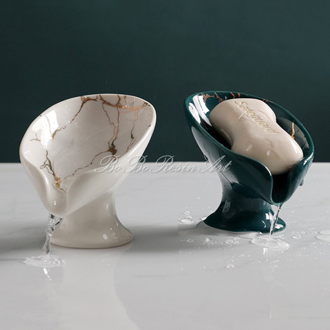 Lotus Leaf Soap Dish Moldresin Draining Soap Dish Etsy