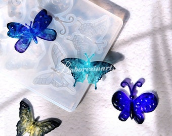 insetto farfalla silicone stampo-farfalla resina stampo-orecchini farfalla stampo-farfalla collana stampo-farfalla spilla stampo-resina arte stampo