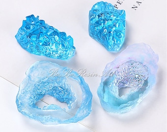 Crystal Cluster Resin Mold-Crystal Gem Necklace Mold-Gem Pendant Mold-Agate Geode Casting Mold-Crystal Stone Mold-Jewelry Making Mold