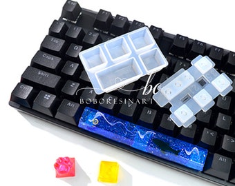 Mechanical Keyboard Mold-Keycap Resin Mold-Silicone Key Cap Mold-Keyboard Caps Mold-Computer PC Cat Paw Mold-Epoxy Resin Art Mold