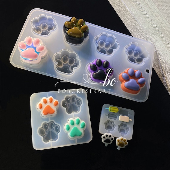 Cat Claw Keychain Moldlarge Cat Paw Resin Moldice Cream Etsy