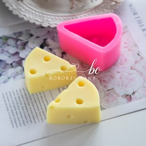 3D Cheese Shape Mold-Silicone Cheese Mold-Cheese Cake Fondant Mold-Cheese Candle Mold-Aromatherapy Plaster Mold