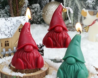 Moule en silicone nain mignon - moule sans visage pour bougies nain-moule pour bougies nain de Noël fait main-moule à savon nain fait main-moule en plâtre d&#39;aromathérapie bricolage