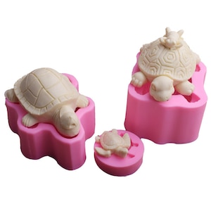Turtle Fondant Silicone Mold-Money Turtle Resin Mold-Sea Turtle Candle Mold-Chocolate Cake Decoration Mold-Turtle Soap Mold