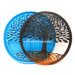 Round Tree of Life Silicone Mold-Tree of Life Resin Mold-Tree of Life Wall Decor Mold-Family Tree Wall Hangings Mold-Epoxy Resin Art Mold