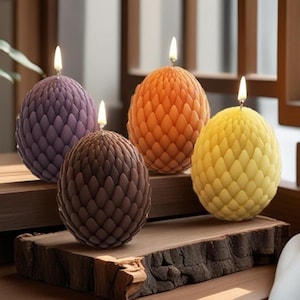 Small Dragon Egg Silicone Mold-Dragon Egg Candle Mold-Crystal Dragon Egg Resin Mold-Concrete Cement Easter Mold-Jesmonite Plaster Art Mold
