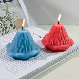 Volcano Candle Silicone Mold-Natural Mountain Candle Mold-Beeswax Pillar Candle Mold-Handmade Soap Mold-Aromatherapy Plaster Mold