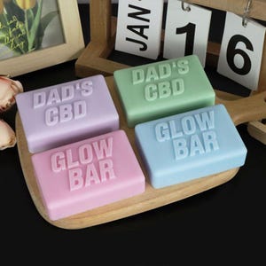 4 Styles Soap Silicone Mold-Letter Word Soap Mold-Geometric Soap Mold-Rectangle Soap Bar Mold-Handmade Soap Mold-DIY Aromatherapy Soap Mold