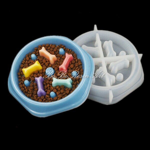 Dog Bowl Stand With Storage Etsy