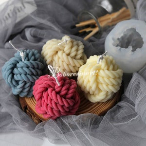 Yarn Ball Candle Silicone Mold-Knit Ball Candle Mold-Woolen Ball Candle Mold-Candle Making Mold-Soy Candle Mold-Aroma Candle Soap Mold