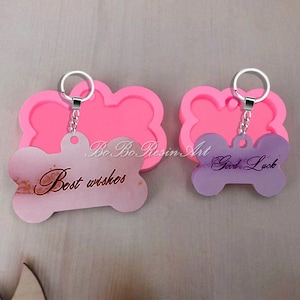 Dog Bone Silicone Mold-Dog Bone Resin Mold-Dog Bone Keychain Pendant Mold-Pendant Jewelry Making Mold-Epoxy Resin Art Mold