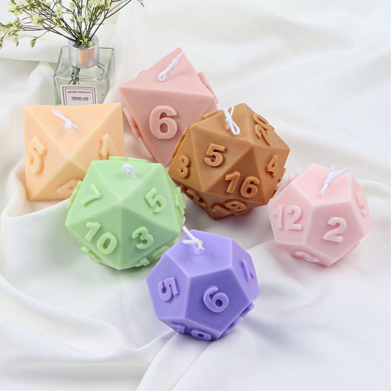 Resin Dice Molds Super Large Polyhedral Game Dice Molds Candle