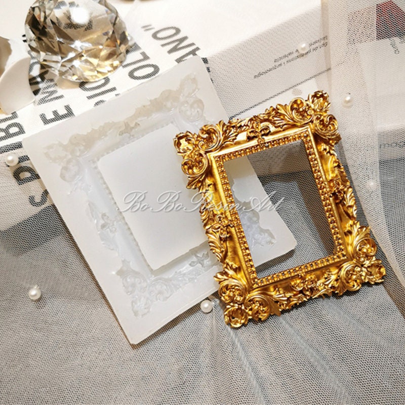 TINYSOME Rectangle Silicone Molds Epoxy Resin Photo Frame Molds 1nsect  Dried Flower