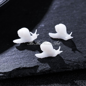3D Miniature Snail Resin Filler-Craft Resin Filling Model-Silicone Mold Filler-Snail Micro Landscape Decor-Jewelry Making Supplies