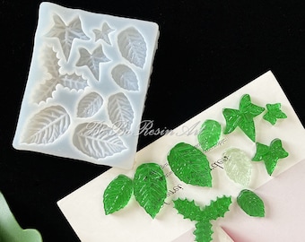 Tree Leaf Silicone Mold-Maple Leaf Resin Mold-Silicone Leaf Mold-Jewelry Charm Mold-Crystal Epoxy Mold-Epoxy Resin Art Mold