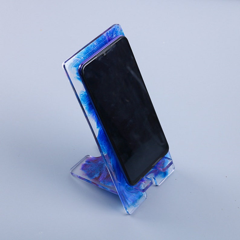 Simple Phone Stand Resin Moldphone Stand Silicone Moldmobile Etsy