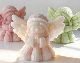 3D Praying Angel Silicone Mold-Angel Girl Candle Mold-Christmas Angel Candle Mold-Aesthetic Candle Mold-DIY Aromatherapy Plaster Mold