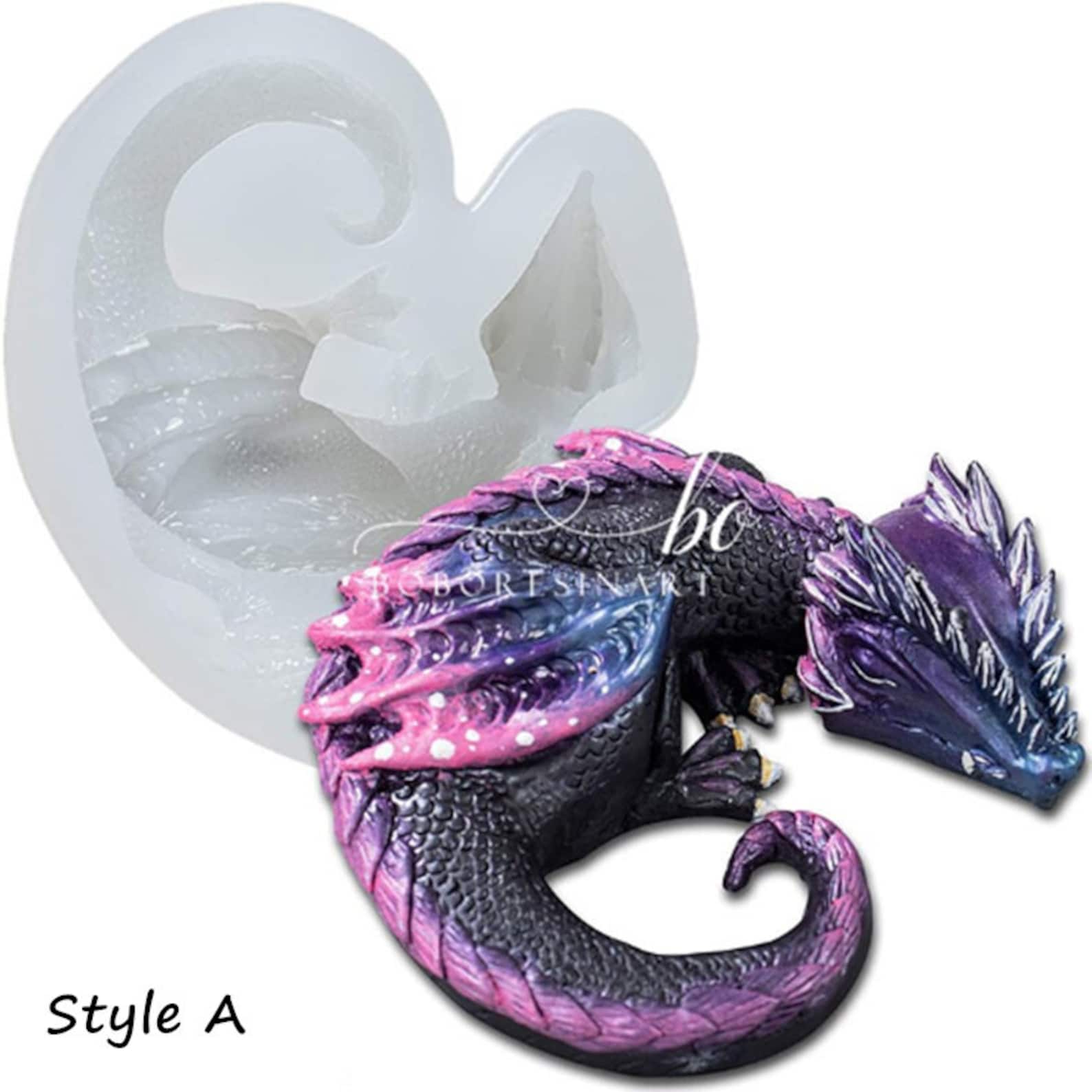 Sleeping Dragon Silicone Mold3D Dragon Resin MoldSea Dragon Etsy