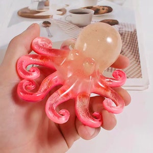 3D Octopus Silikonform-Octopus Resin Mold-Meerestier Schlüsselbund Form-Silikon Octopus Mold-DIY Aromatherapie Gips Mold-Epoxy Resin Mold