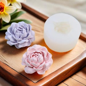 3D Jasmine Silicone Mold-Jasmine Flower Candle Mold-Natural Flower Resin Mold-Concrete Cement Flower Mold-DIY Aromatherapy Plaster Mold