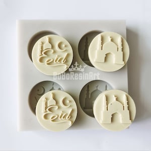 Miniature Food Eid Mold-Eid Mubarak Fondant Mold-Ramadan Silicone Mold-Eid Biscuit Mold-Chocolate Cake Decor Mold-Eid Gifts for Women