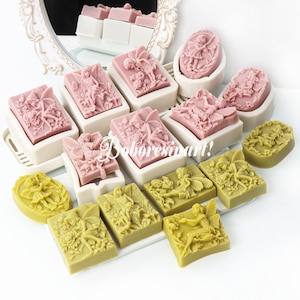 8 Stile Blumenfee Silikonform-Blumenfee Seifenform-Fee Seifenform-Angel Elf Kerzenform-Handgemachte Seifenform-Duftende Seifenform